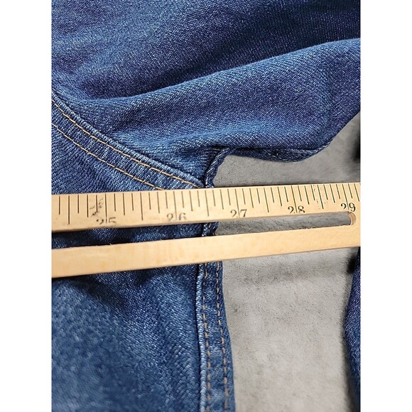 Vintage Tyca Denim‎ Jacket Mens 3XL Trucker Dog Embossed Machinist Workwear USA - Picture 9 of 16